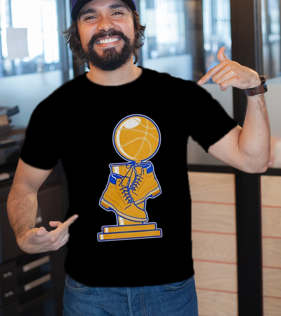 New York Basketball Trophy Golden Boots T-Shirt