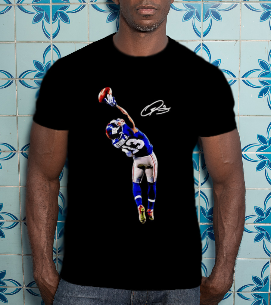 Odell Beckham Jr. Iconic One Handed Catch New York Giants 13 T-Shirt