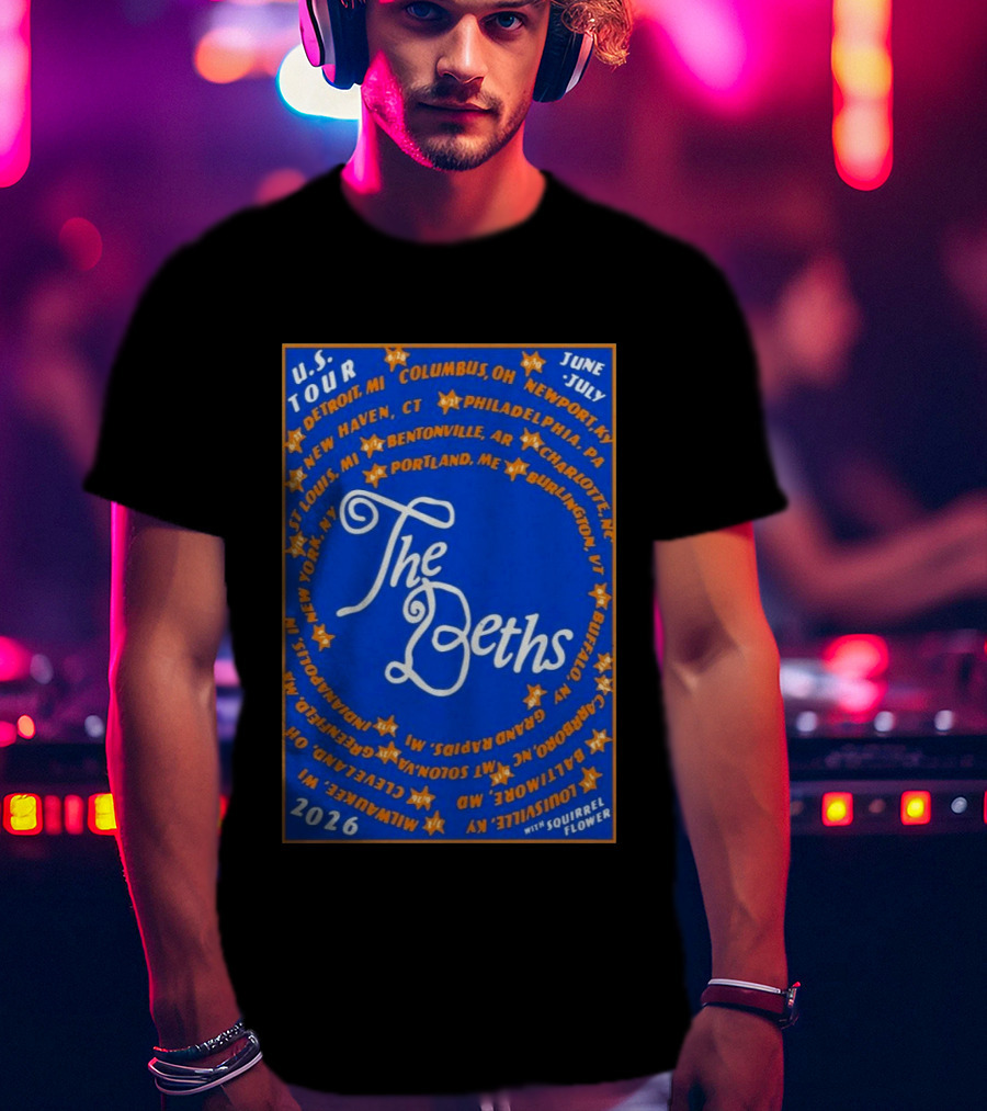The Beths US Tour 2026 Cities June July With Squirrel Flower T-Shirt