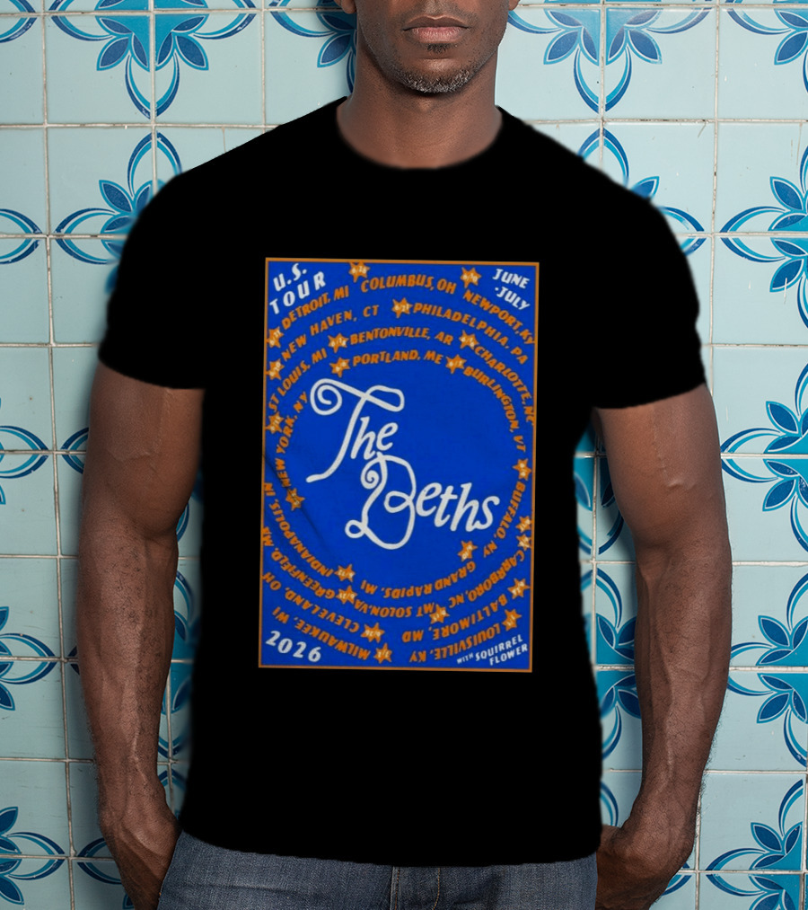 The Beths US Tour 2026 Cities June July With Squirrel Flower T-Shirt