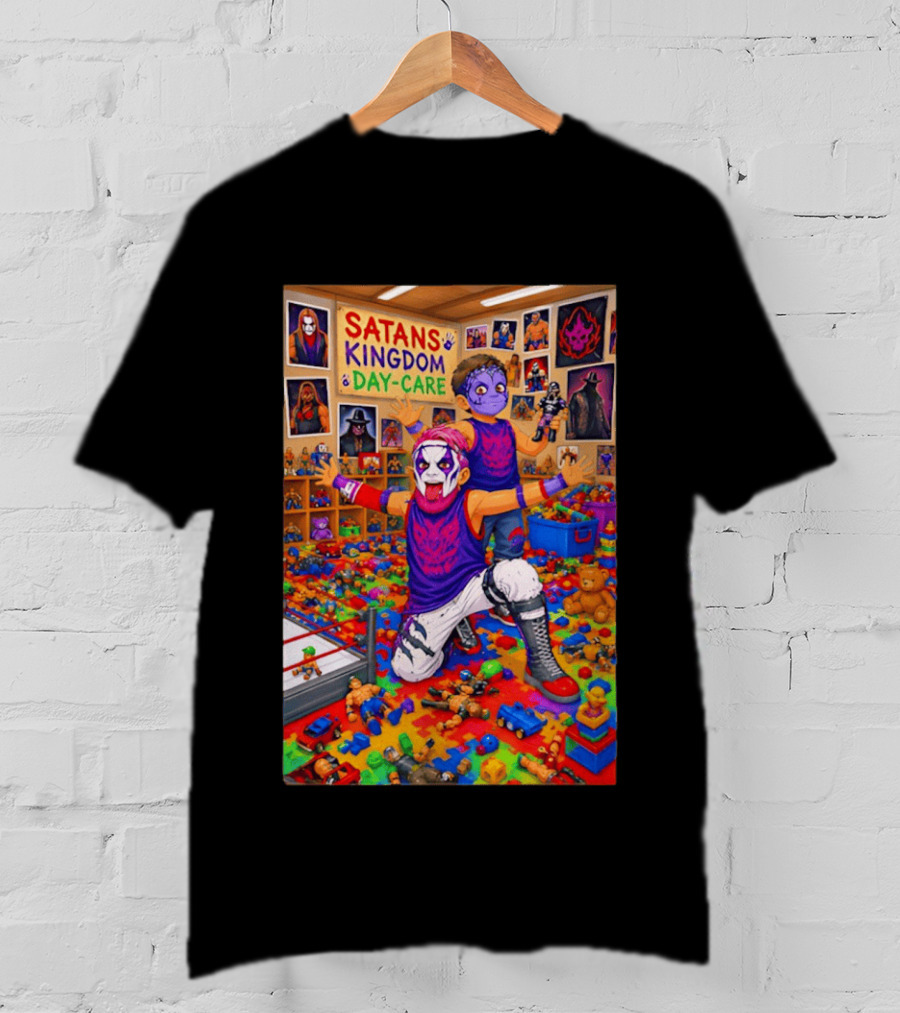 Satan's Kingdom Day Care Kids Cartoon Toys Chaos T-Shirt