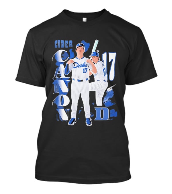 Duke Blue Devils Cider Canon 17 Baseball Team T-Shirt