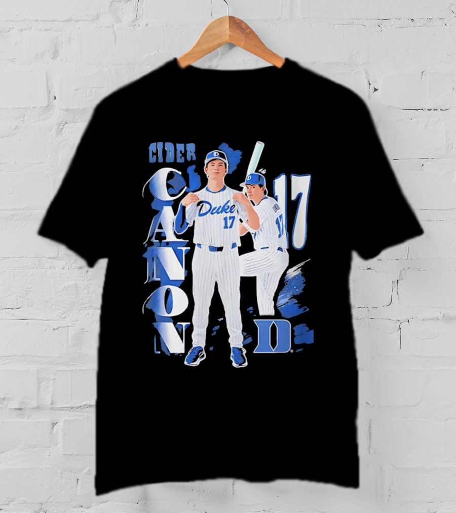 Duke Blue Devils Cider Canon 17 Baseball Team T-Shirt