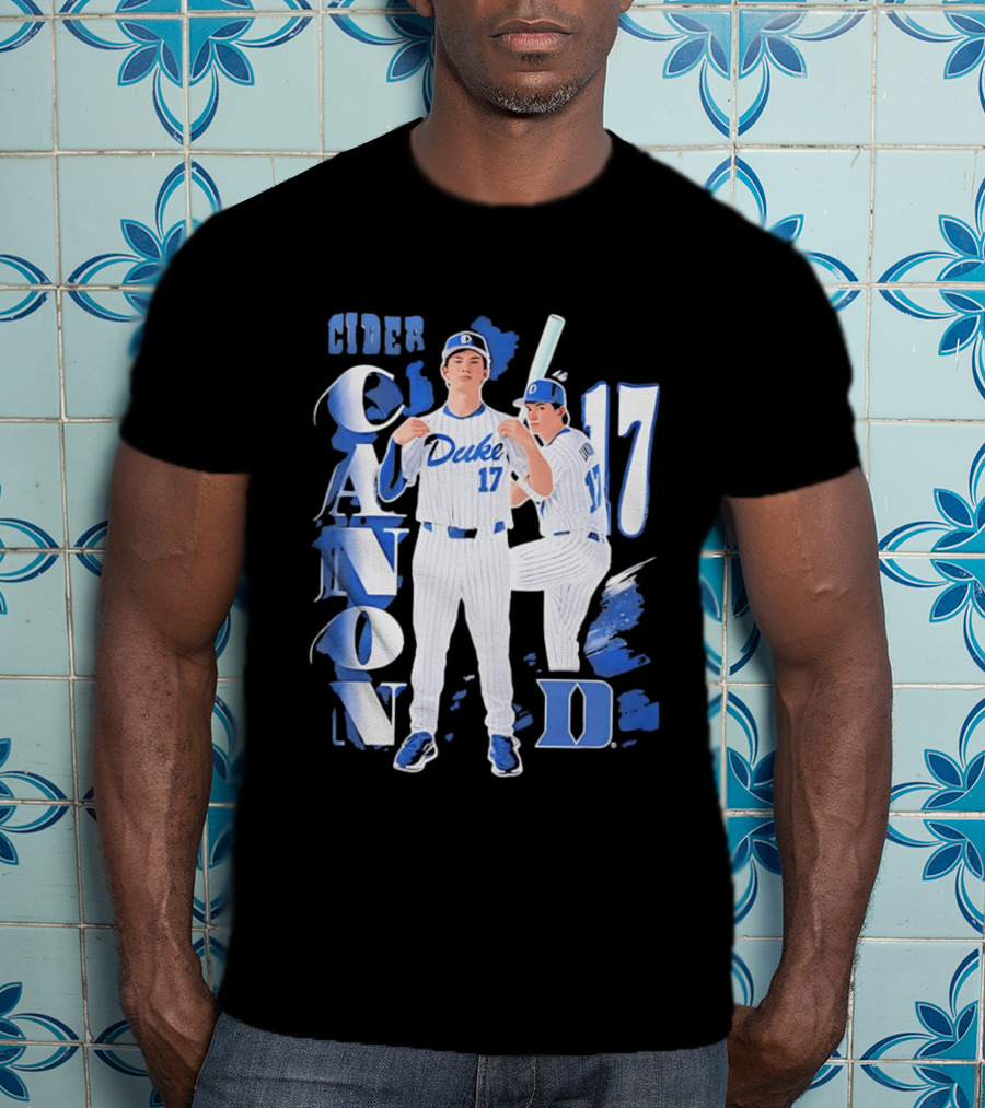 Duke Blue Devils Cider Canon 17 Baseball Team T-Shirt