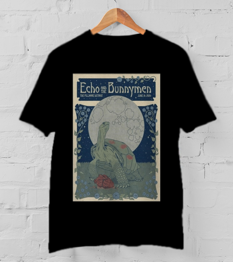 Echo And The Bunnymen The Fillmore Detroit June 16 2026 Turtle Moon T-Shirt