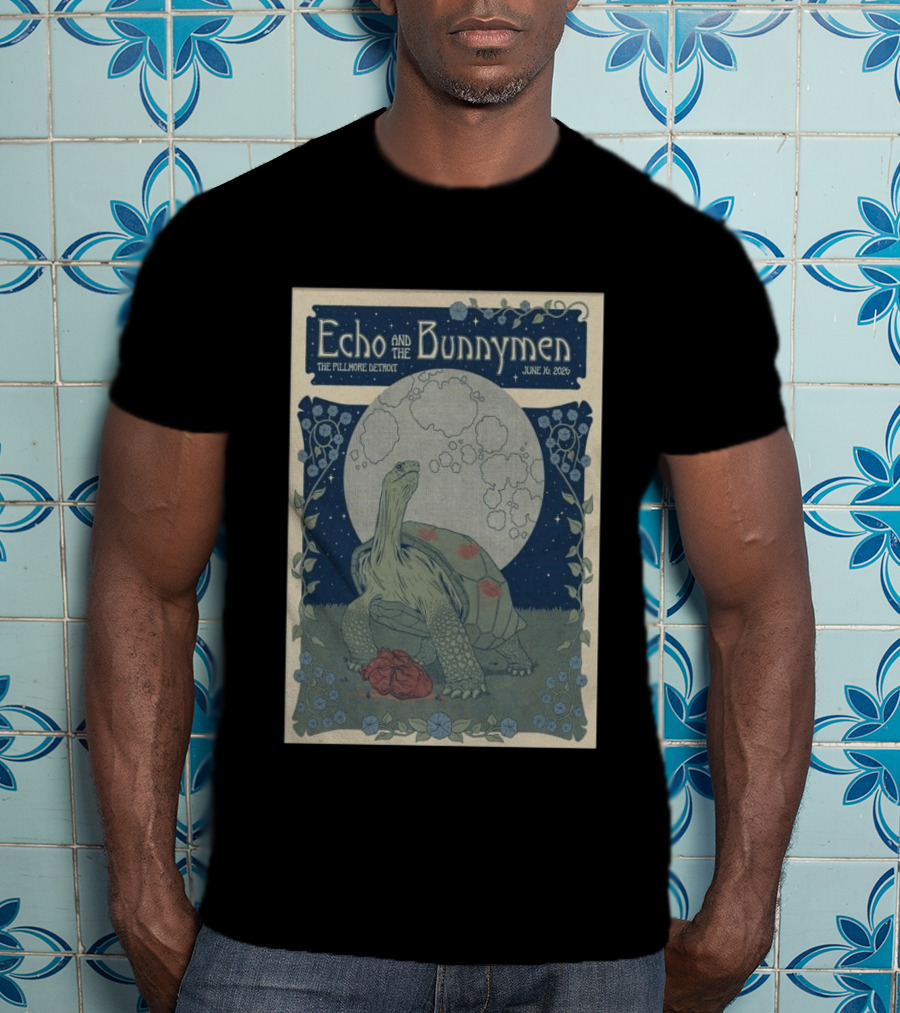 Echo And The Bunnymen The Fillmore Detroit June 16 2026 Turtle Moon T-Shirt