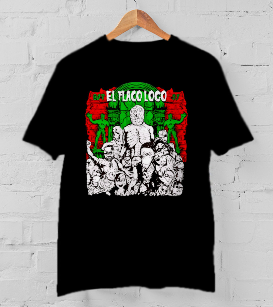 El Flaco Loco EST 97 Luchador Zombie Mashup T-Shirt