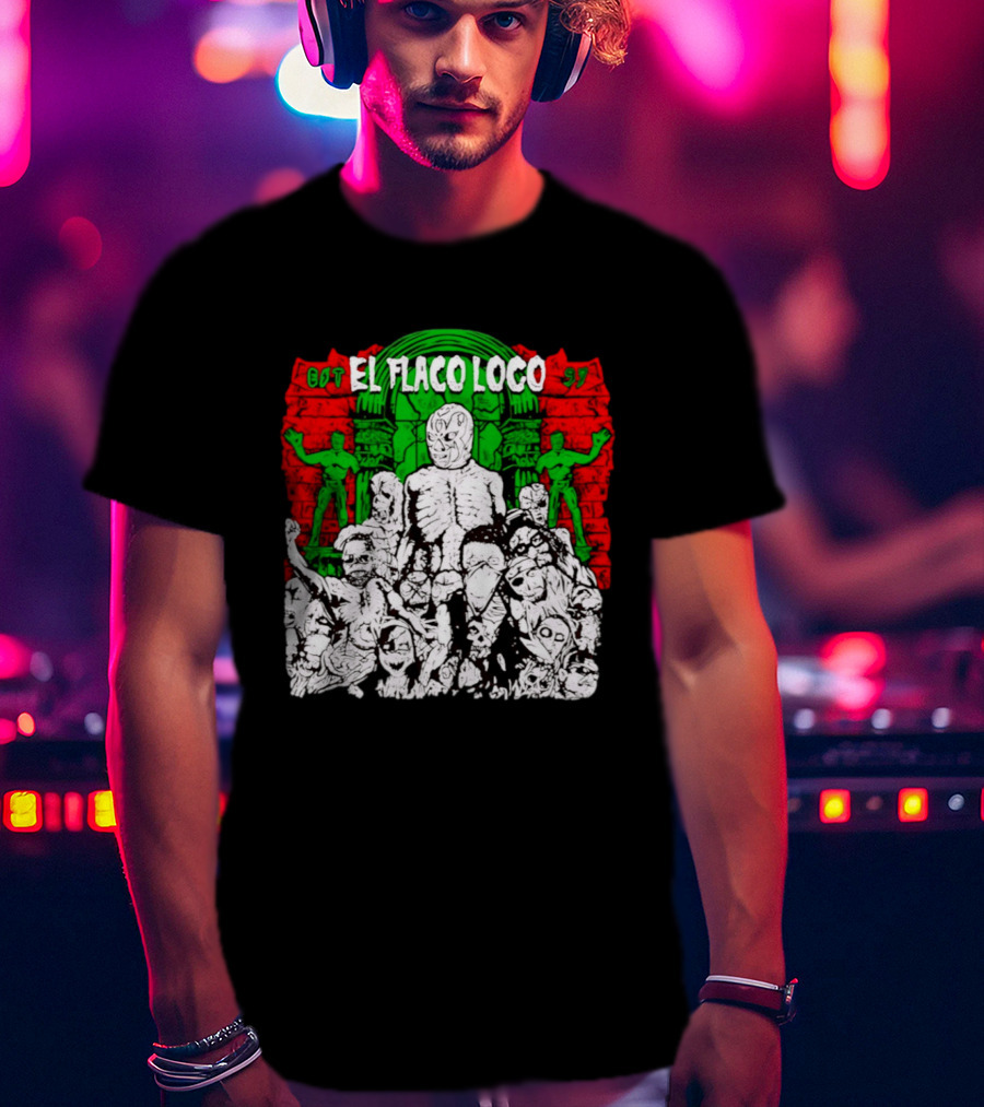 El Flaco Loco EST 97 Luchador Zombie Mashup T-Shirt