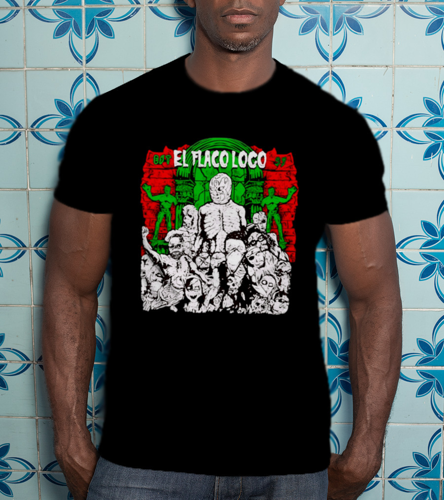 El Flaco Loco EST 97 Luchador Zombie Mashup T-Shirt
