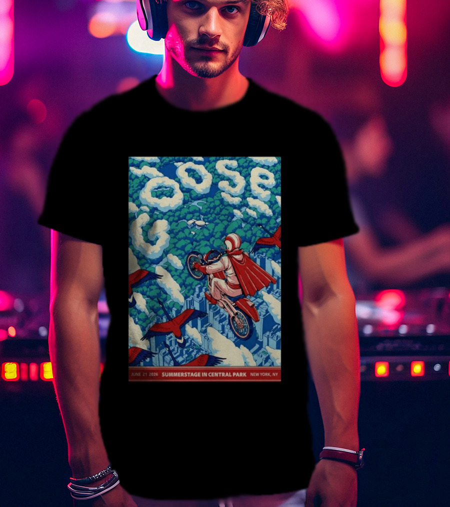 Goose Summerstage Central Park June 21 2026 New York NY T-Shirt