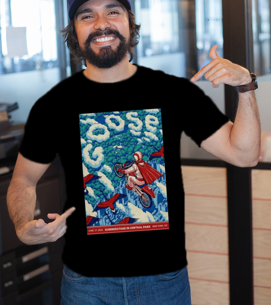 Goose Summerstage Central Park June 21 2026 New York NY T-Shirt