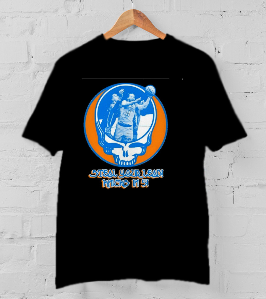 New York Knicks Jalen Brunson Steal Your Lead Knicks In 5 T-Shirt