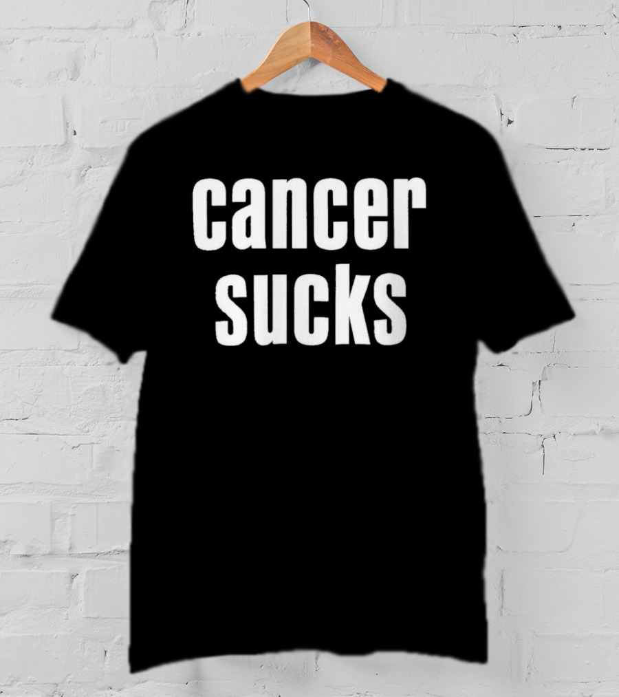 Lucky Anya Taylor Cancer Sucks Empowerment Message T-Shirt