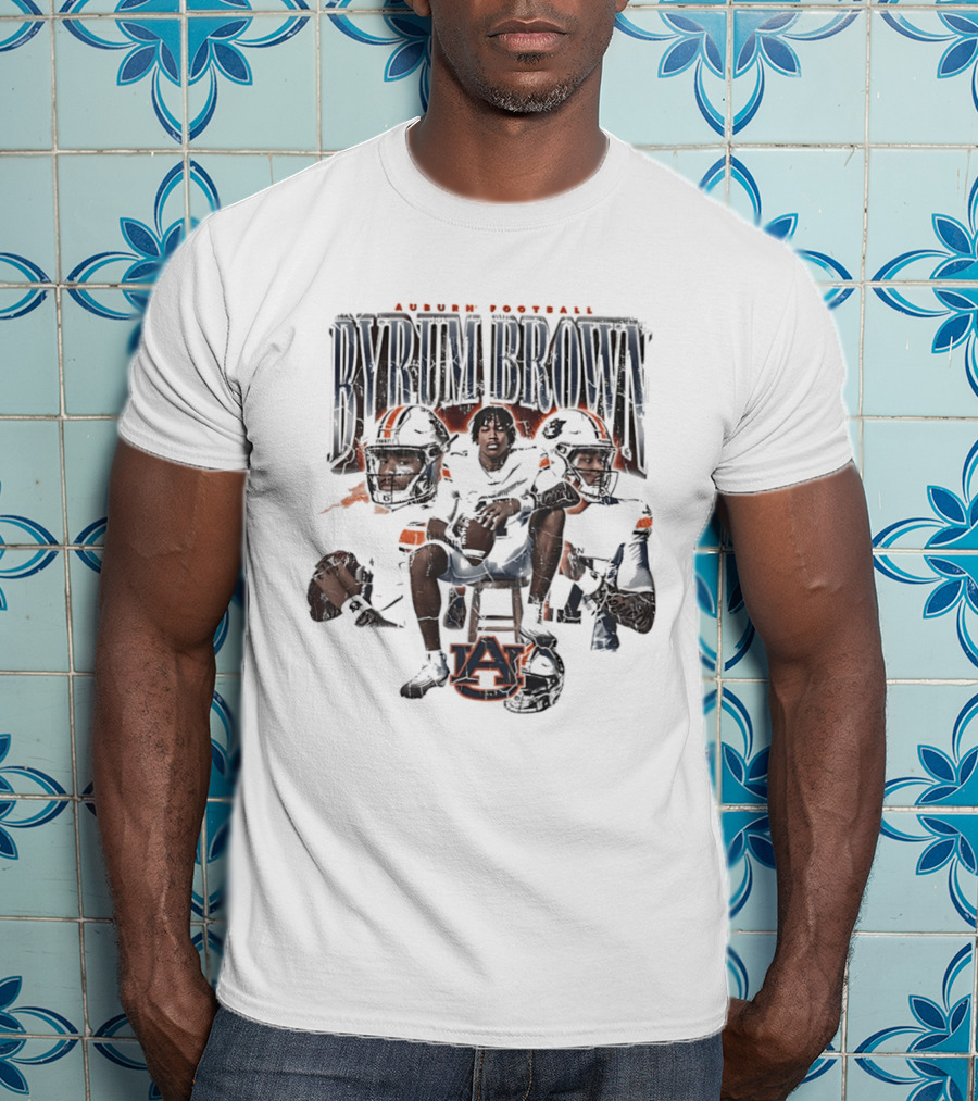 Auburn Football Byrum Brown Auburn Tigers Sports T-Shirt