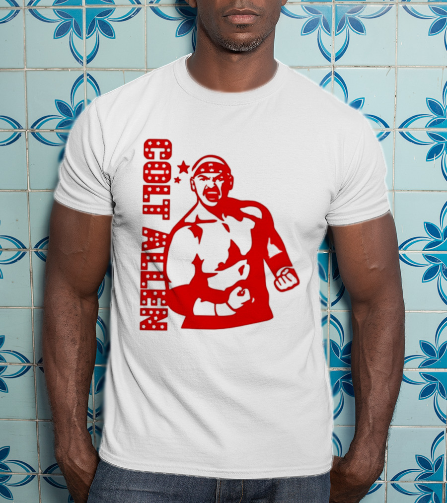 Bald Eagle Colt Allen Red Bold Star Striker T-Shirt