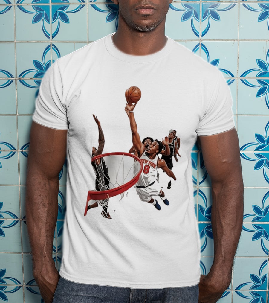 Obi Toppin New York Knicks NBA Layup Action T-Shirt