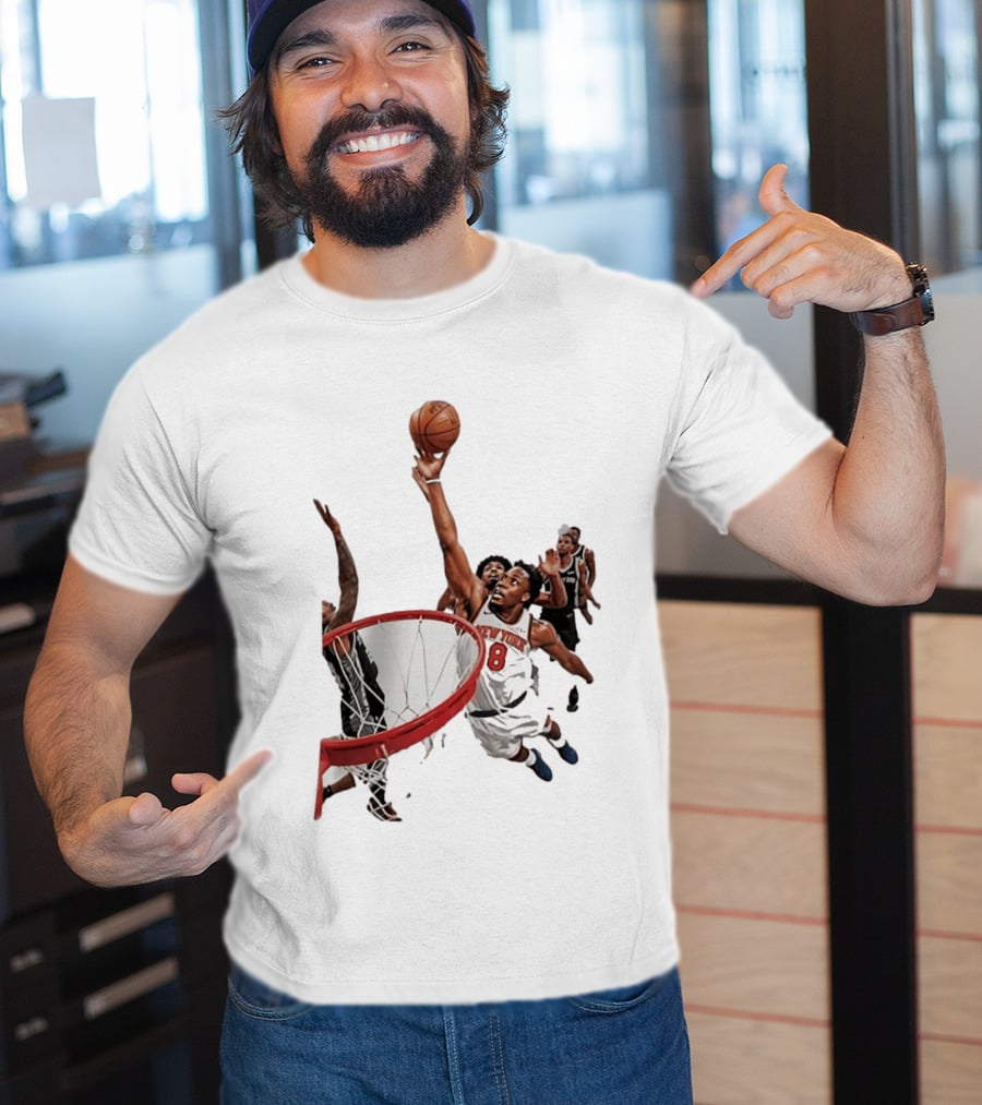 Obi Toppin New York Knicks NBA Layup Action T-Shirt