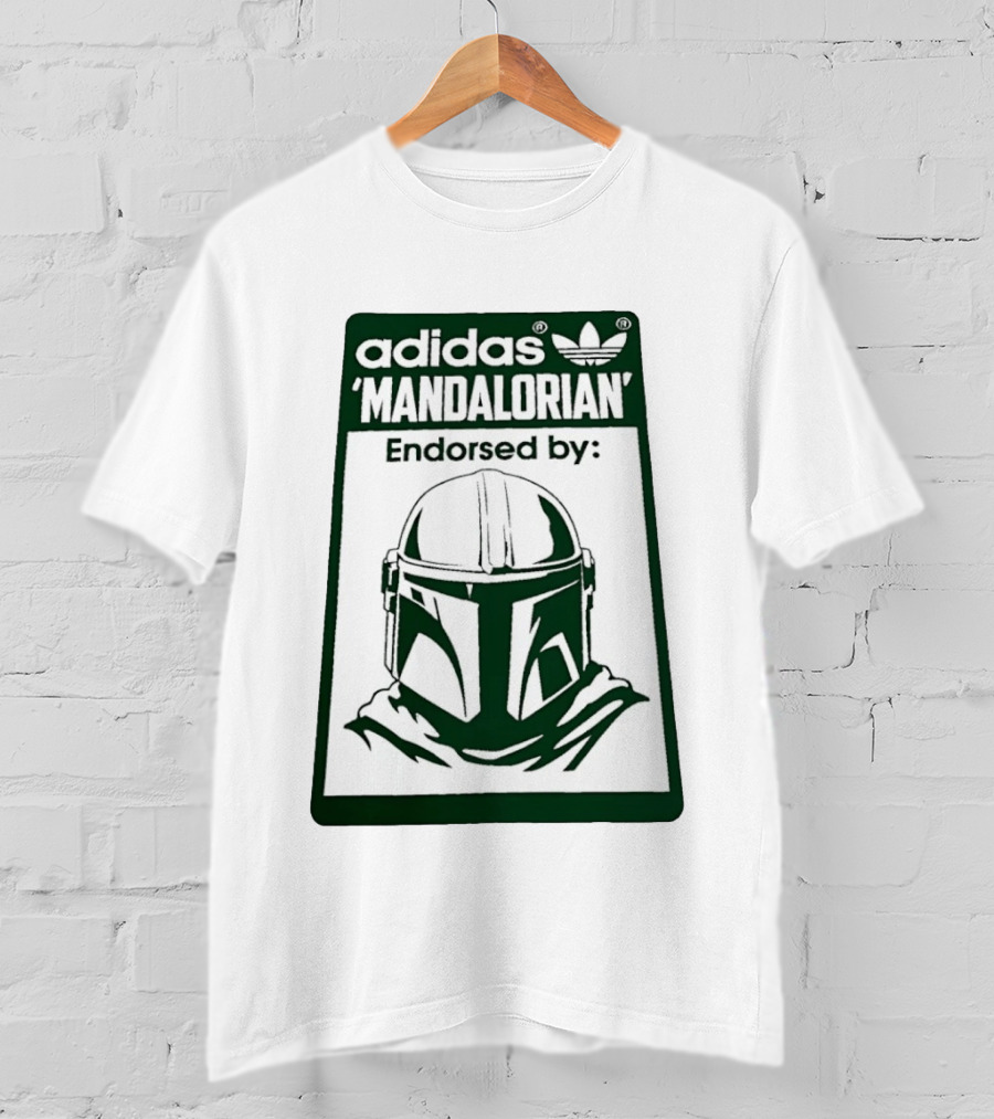 Adidas Mandalorian Endorsed By Star Wars Helmet T-Shirt