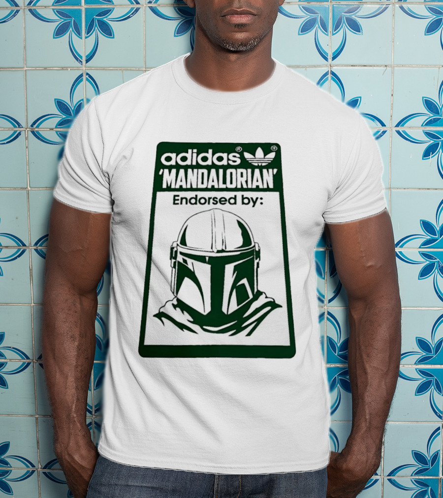 Adidas Mandalorian Endorsed By Star Wars Helmet T-Shirt
