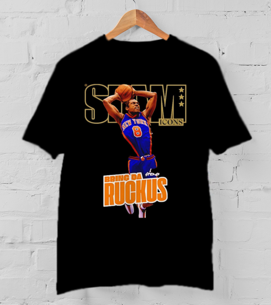 New York Knicks Sprewell SLAM Icons Bring Da Ruckus T-Shirt