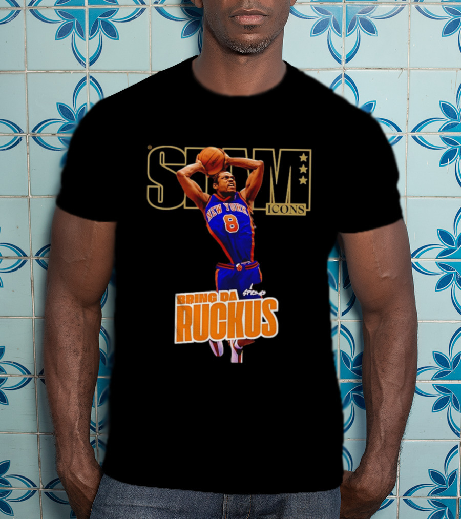 New York Knicks Sprewell SLAM Icons Bring Da Ruckus T-Shirt