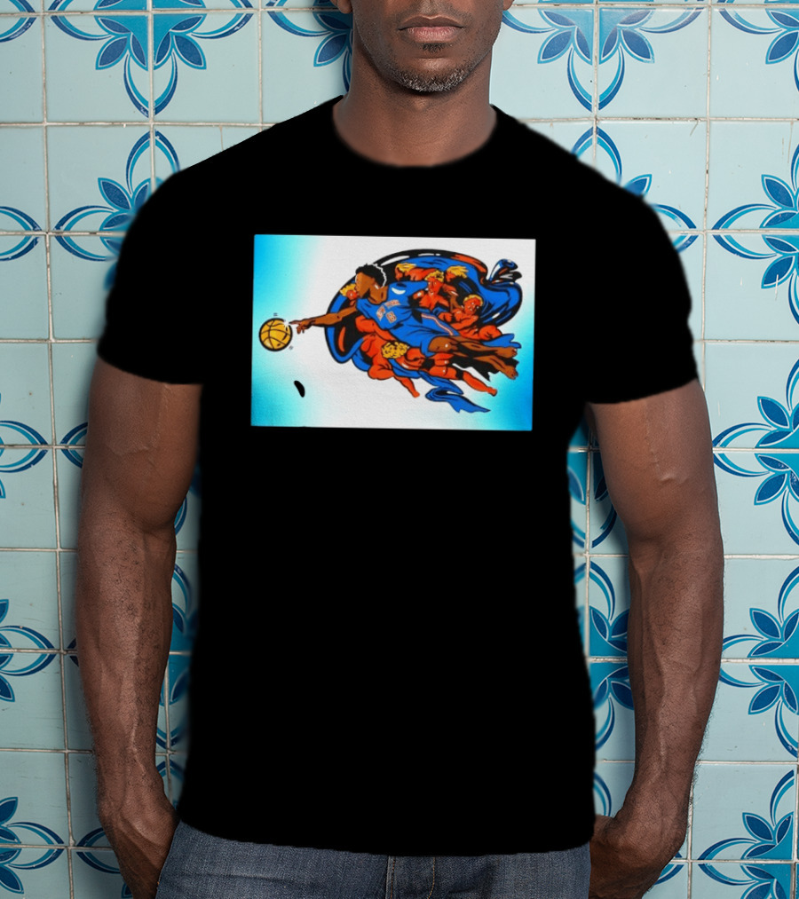 OG Anunoby New York Knicks Creation Of Adam Basketball T-Shirt