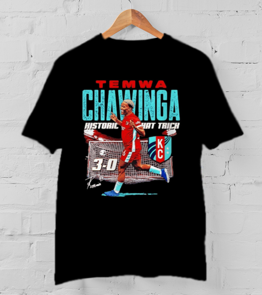 Temwa Chawinga KC Historic Hat Trick 3 0 T-Shirt