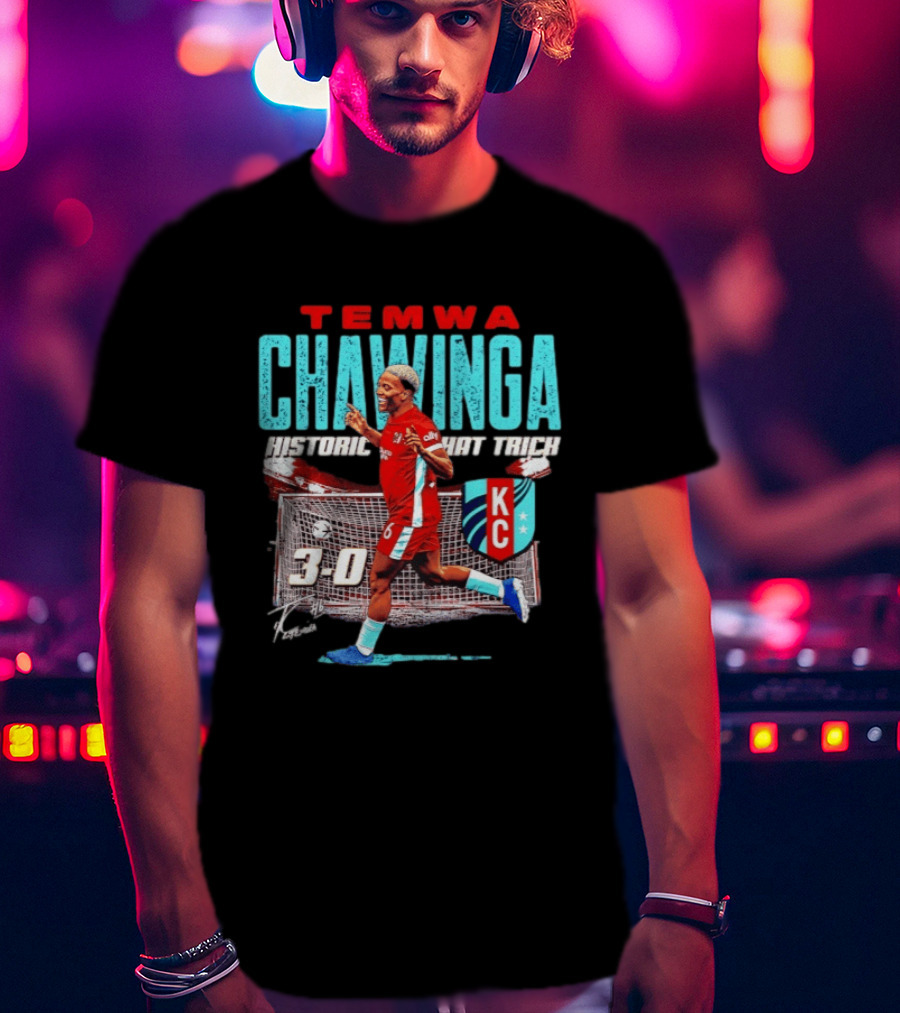 Temwa Chawinga KC Historic Hat Trick 3 0 T-Shirt