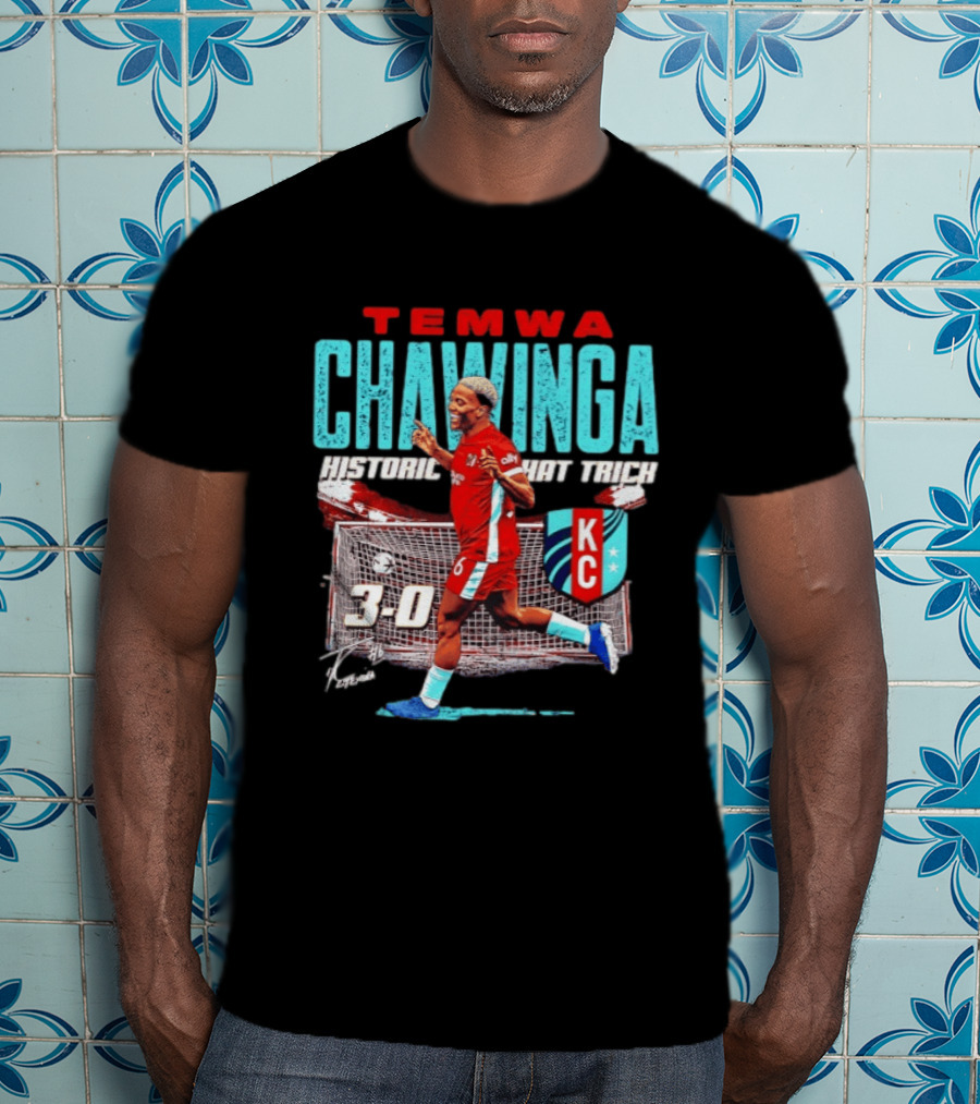 Temwa Chawinga KC Historic Hat Trick 3 0 T-Shirt