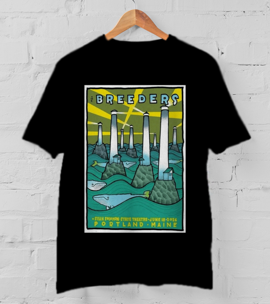 Breeders Sean Solomon State Theatre Portland Maine June 18 2026 T-Shirt