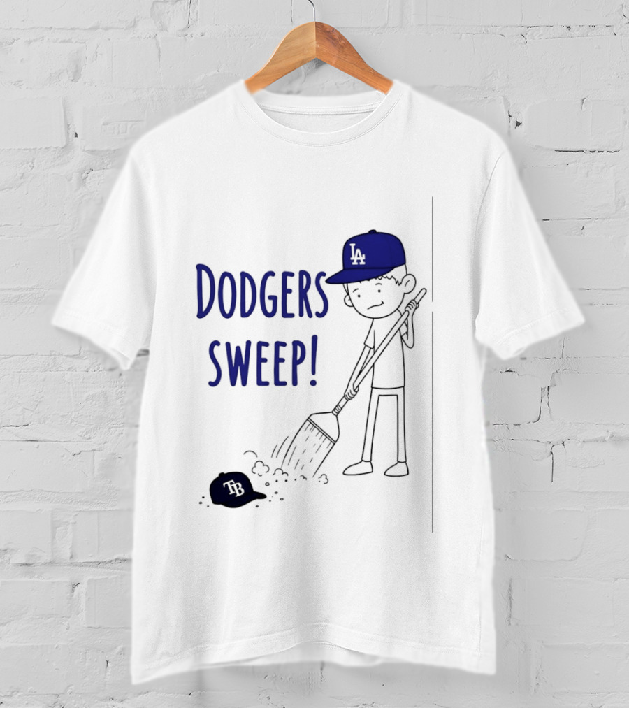 Los Angeles Dodgers Sweep Victory Over Tampa Bay Rays T-Shirt