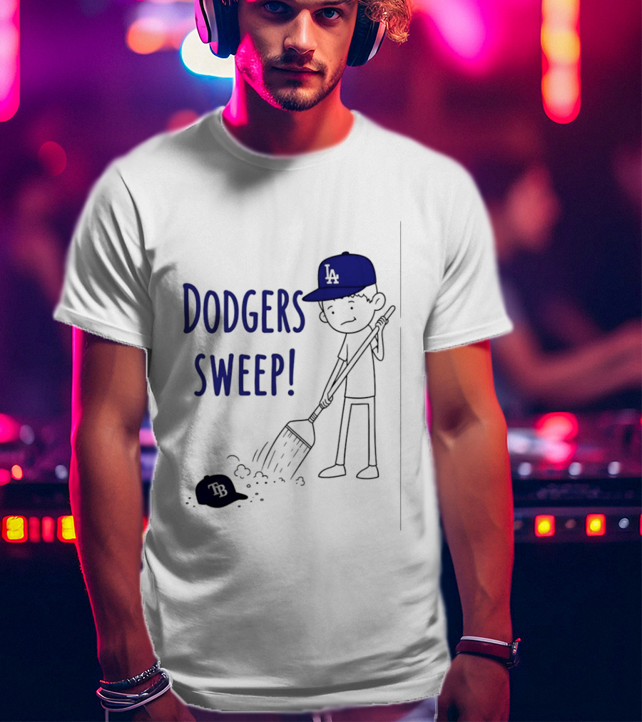 Los Angeles Dodgers Sweep Victory Over Tampa Bay Rays T-Shirt