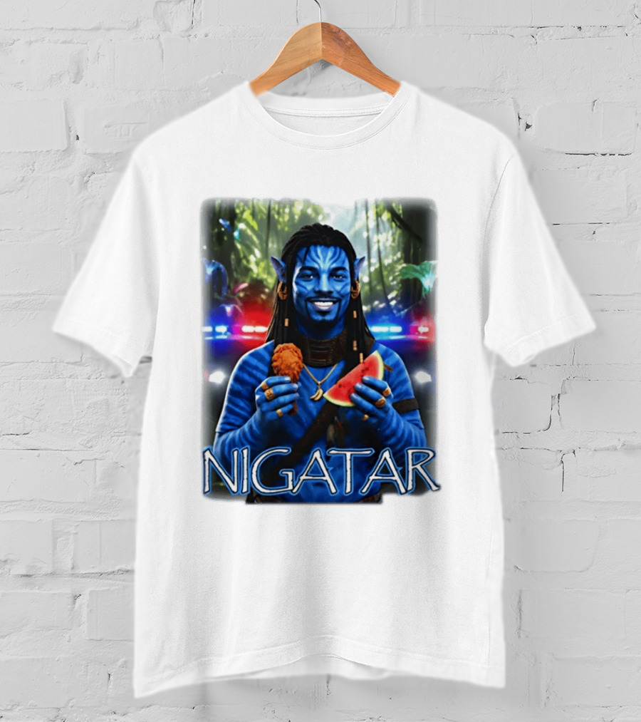 Nigatar Avatar Meme Watermelon And Chicken T-Shirt