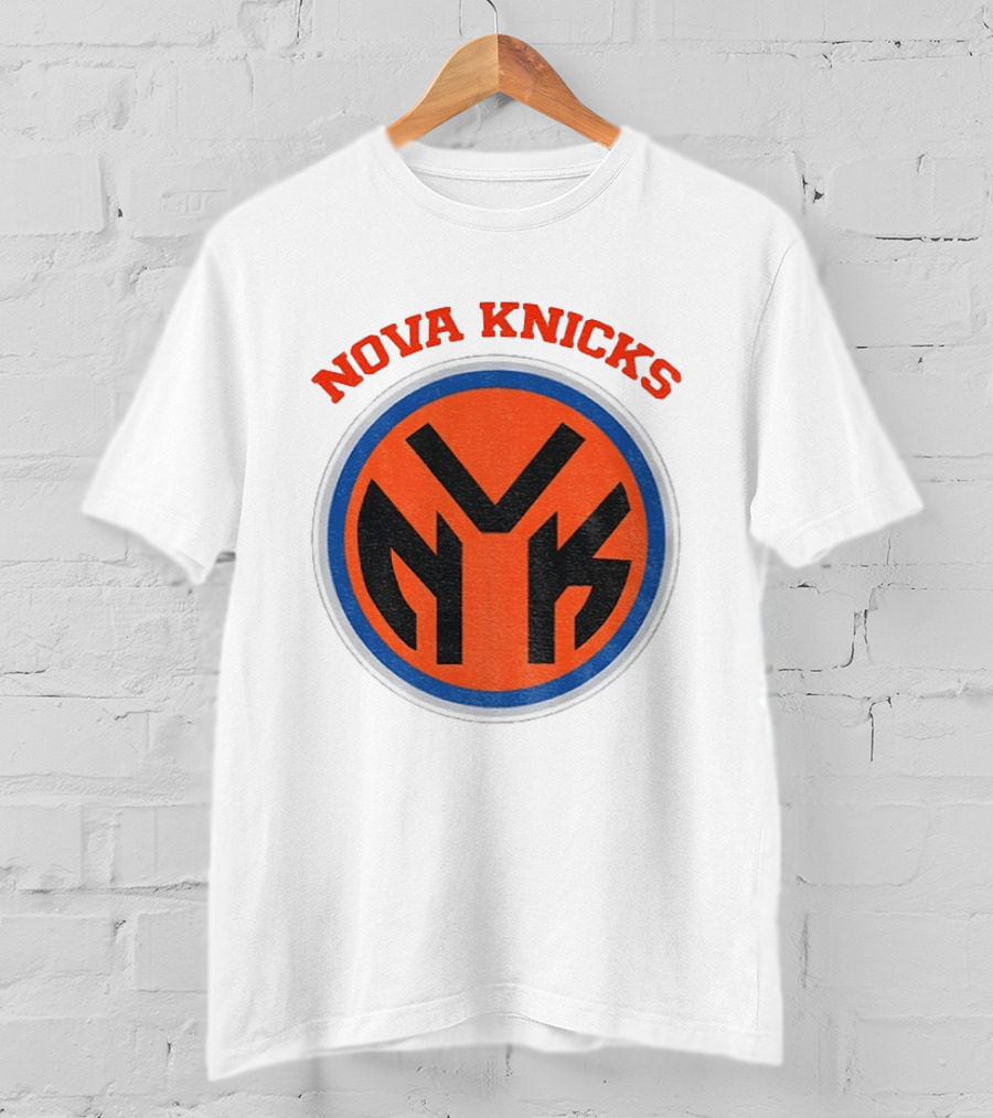 Nova Knicks NVK Villanova Wildcats New York Knicks Basketball Mashup T-Shirt
