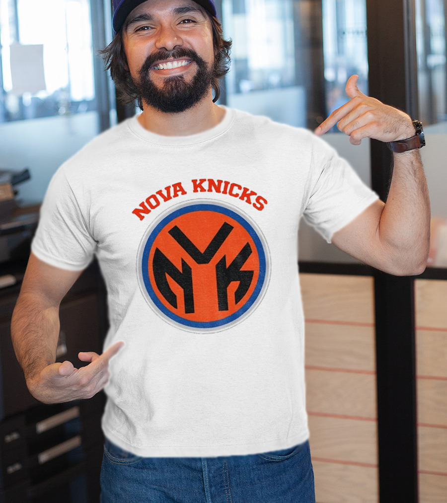 Nova Knicks NVK Villanova Wildcats New York Knicks Basketball Mashup T-Shirt