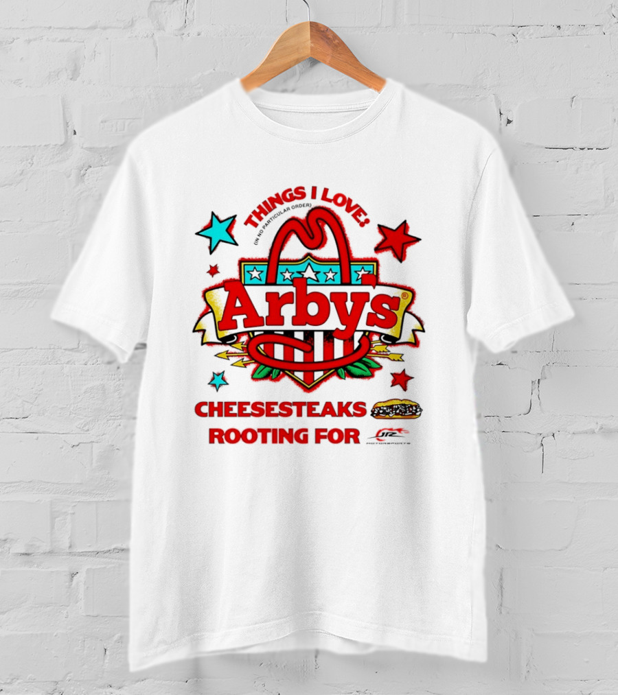 Sammy Smith Arby's Things I Love Cheesesteaks Jr Motorsports Racing Fan T-Shirt