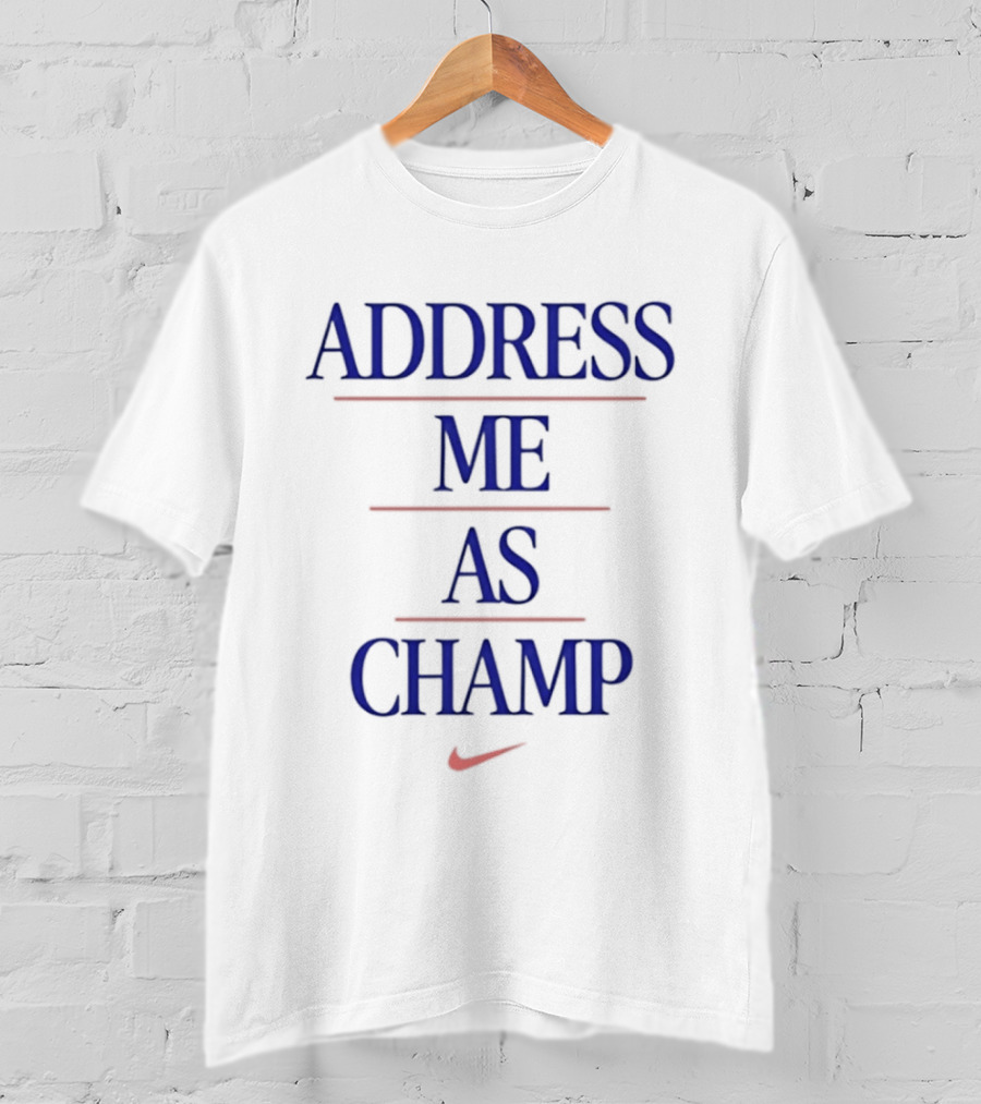 Nike Address Me As Champ New York Knicks 2026 T-Shirt
