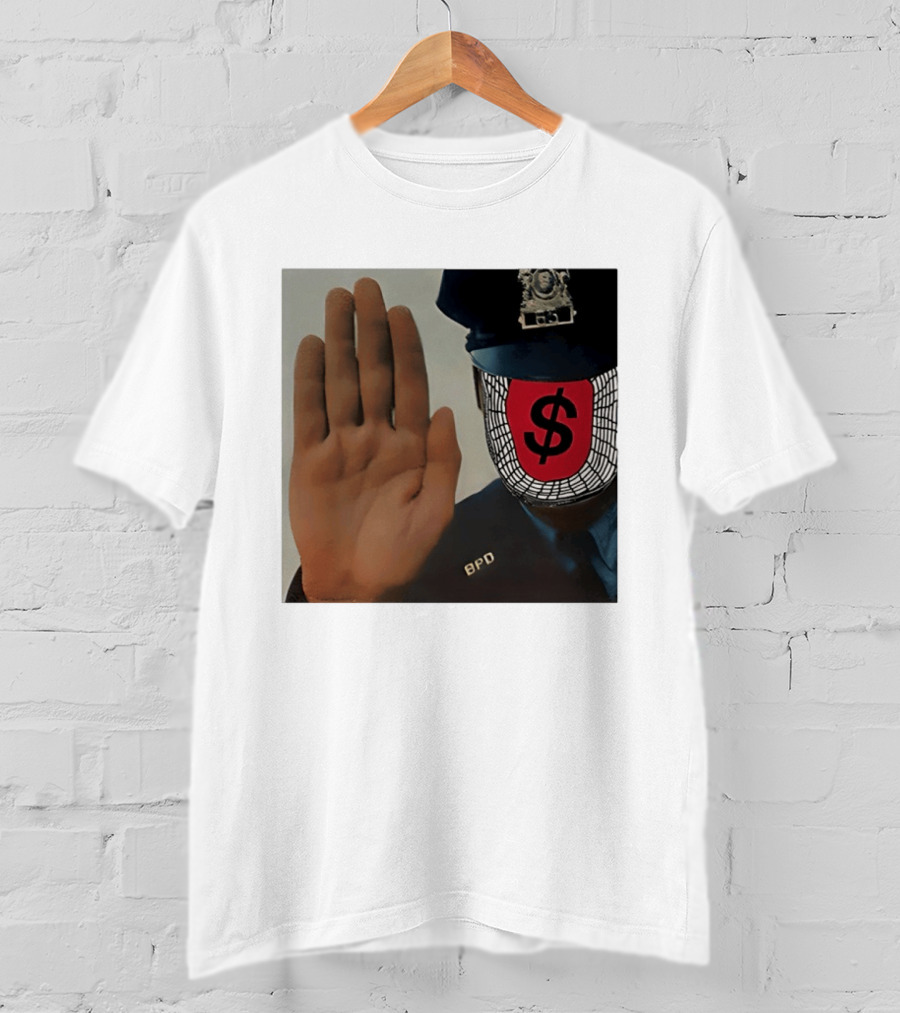 Angel Dust C2tt Album BPD Officer Dollar Symbol Face T-Shirt