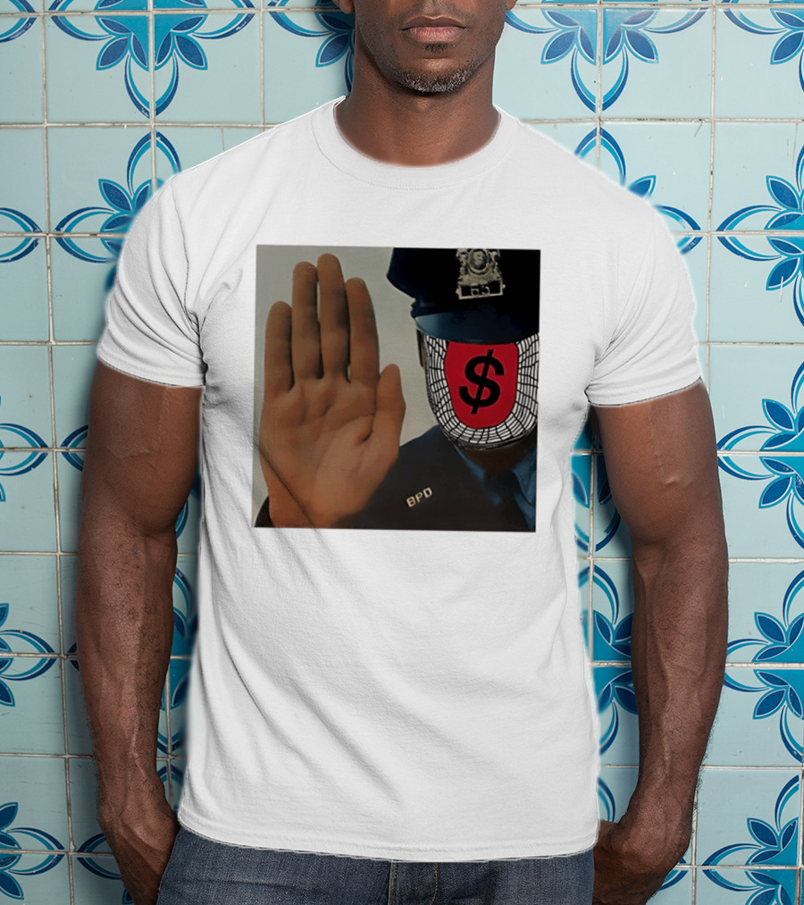 Angel Dust C2tt Album BPD Officer Dollar Symbol Face T-Shirt