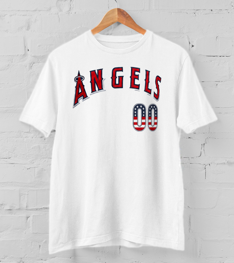 Angels 00 USA Stars And Stripes T-Shirt