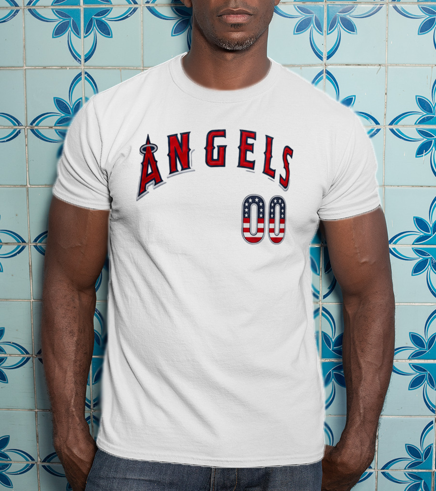 Angels 00 USA Stars And Stripes T-Shirt