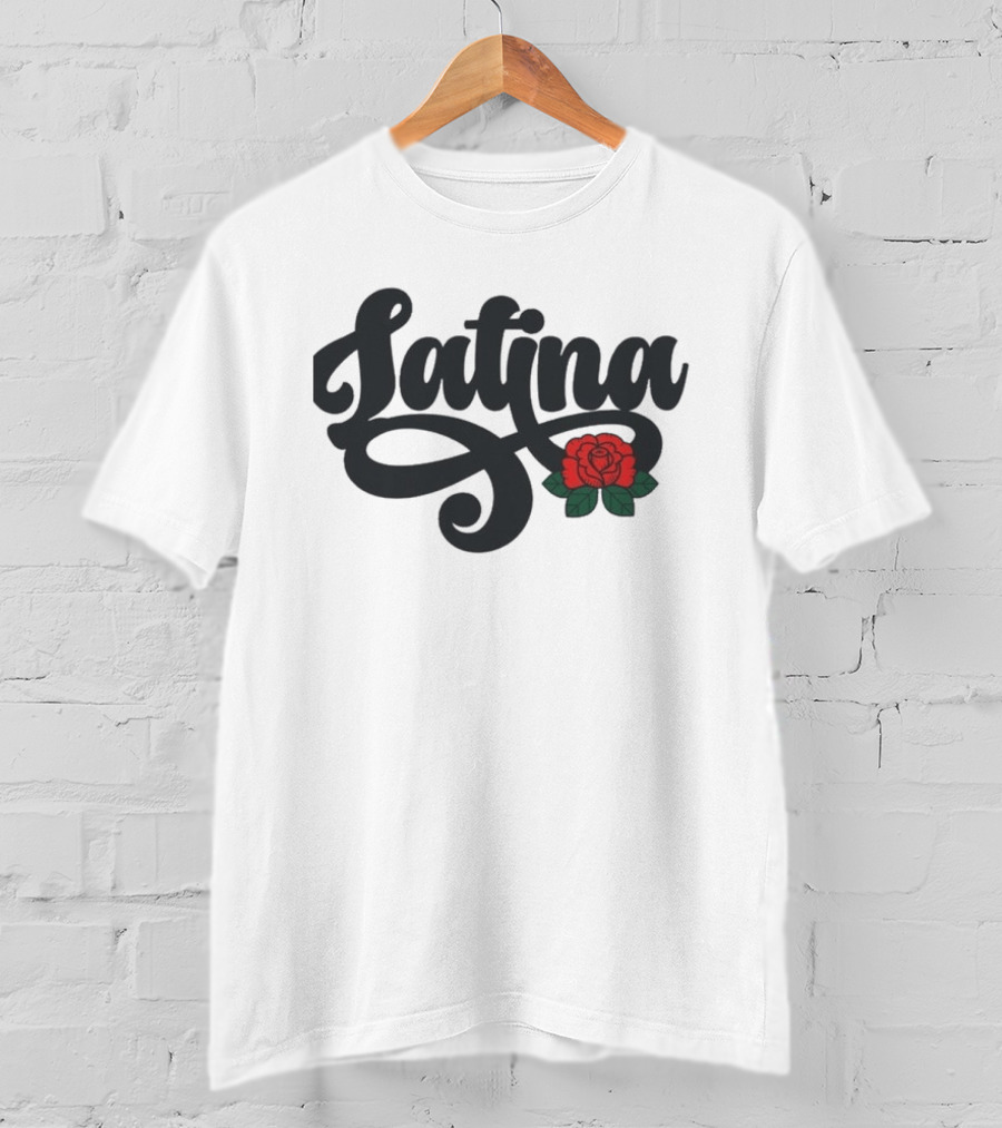 Latina Chingonas Social Club Rose Script T-Shirt