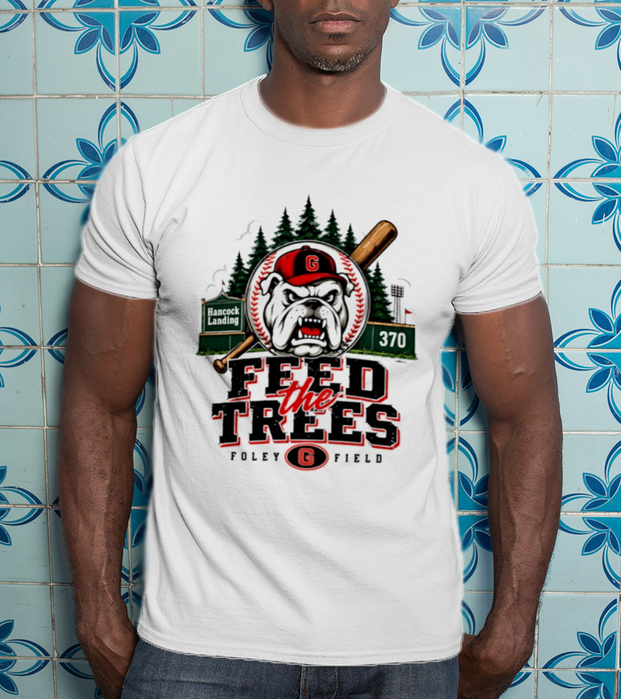 Georgia Bulldogs Feed The Trees Foley Field Hancock Landing 370 T-Shirt