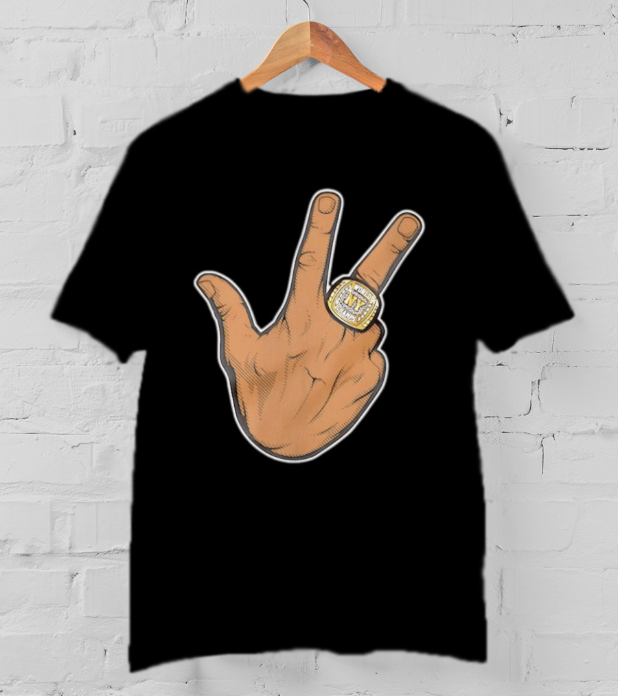 Jalen Brunson New York Knicks 2026 World Champs Ring Gesture T-Shirt