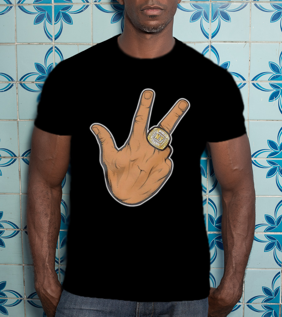 Jalen Brunson New York Knicks 2026 World Champs Ring Gesture T-Shirt
