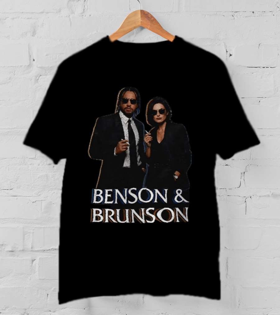 Janine Brunson And Olivia Benson Benson And Brunson Smoking Sunglass Duo T-Shirt