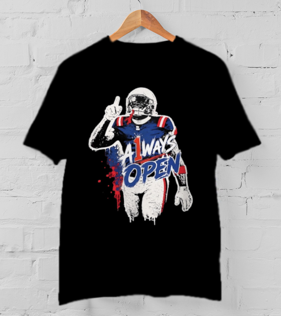 A1ways Open New England Patriots Football Player T-Shirt