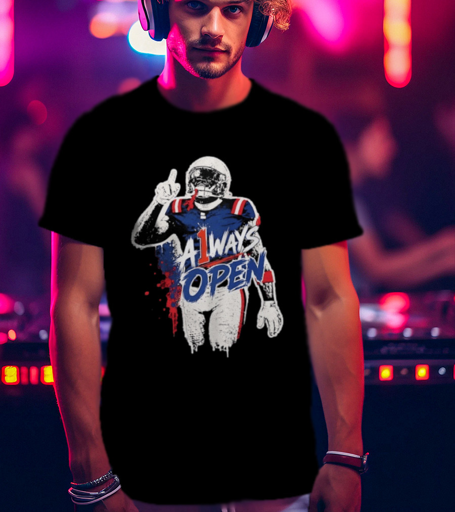 A1ways Open New England Patriots Football Player T-Shirt