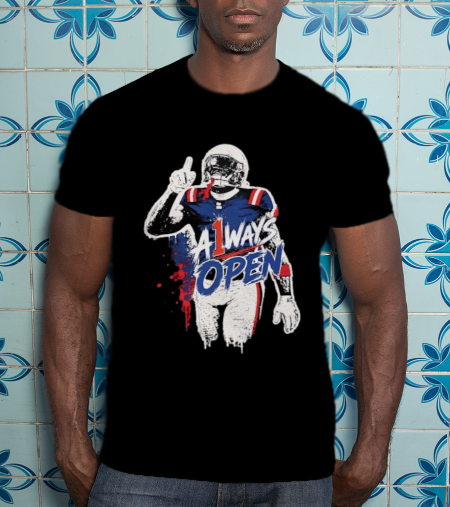 A1ways Open New England Patriots Football Player T-Shirt