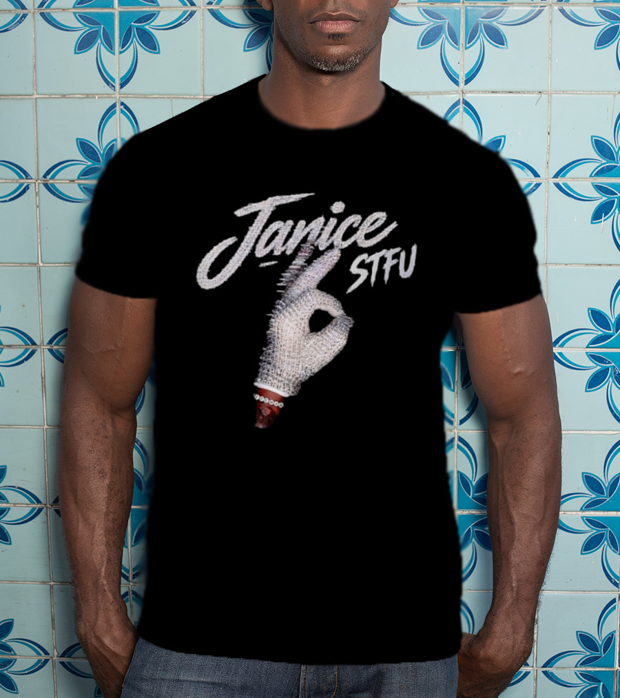 Janice STFU Iceman Drake Hand Gesture T-Shirt